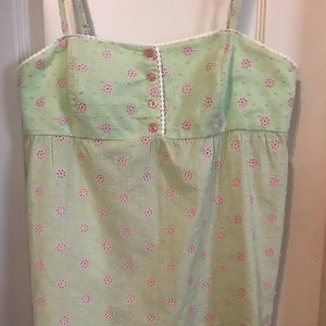 White Label Vintage Lilly Pulitzer eyelet tank Size 8